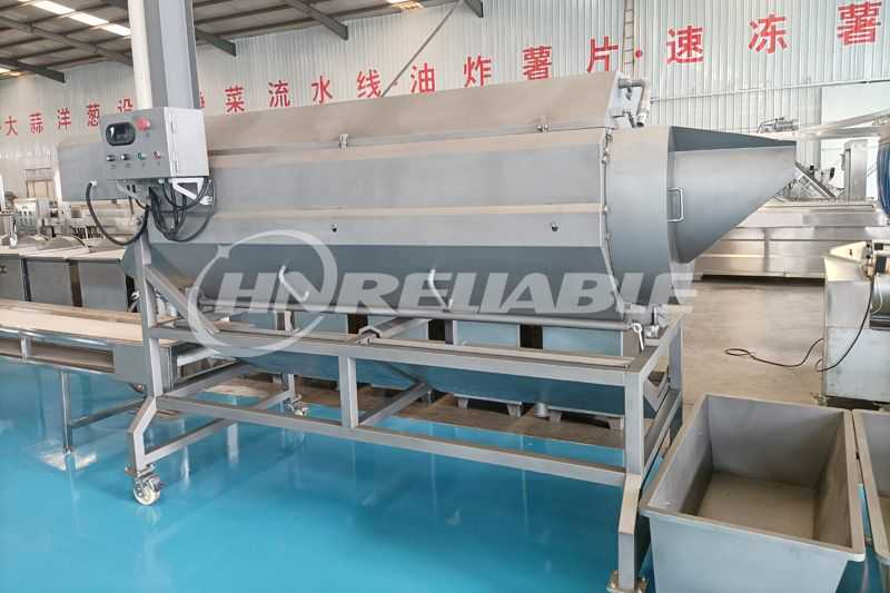 Drum cleaning peeling machine