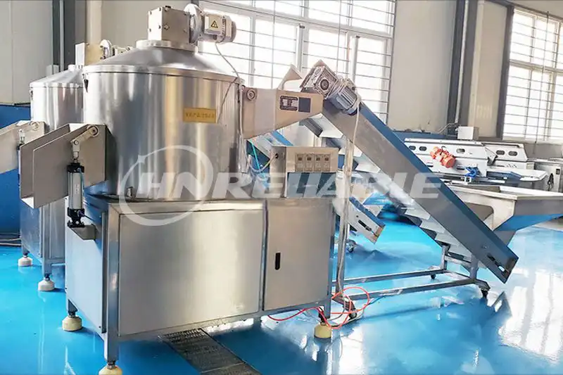 Blade washing peeling machine