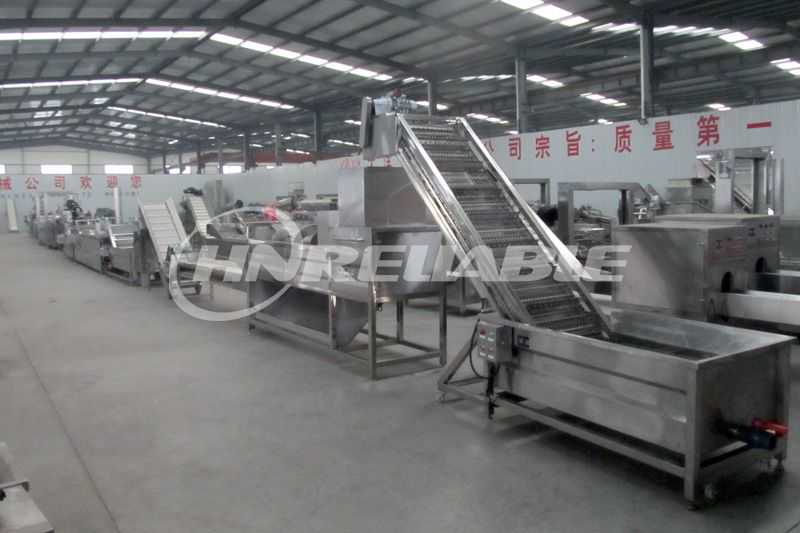 automatic potato chips line