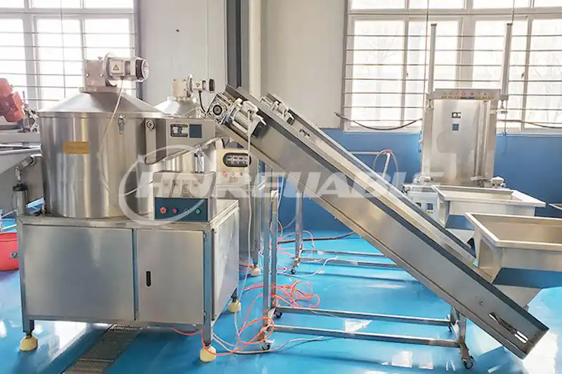 Blade washing peeling machine