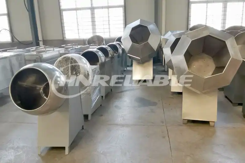 Octagonal seasoning machine