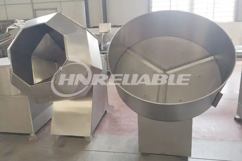Octagonal seasoning machine