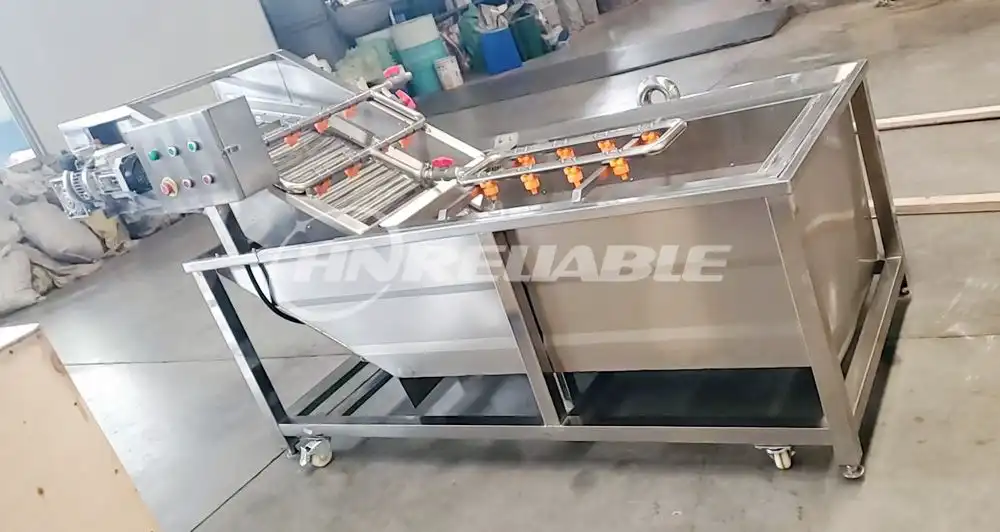 French fries cleaning machine