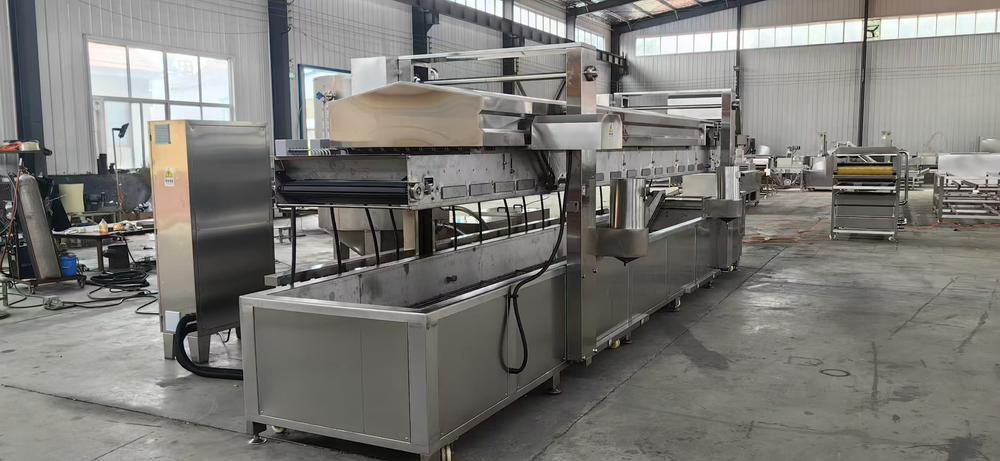 Onion frying machine