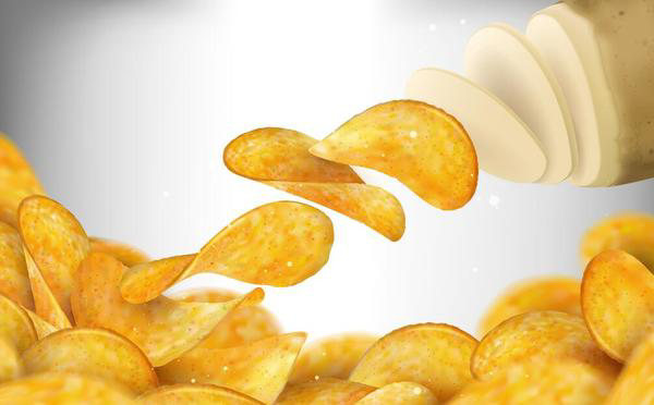 Fresh-potato-chips-vectors-illustration